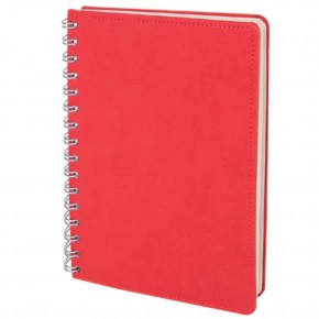 BATIKENT KIRMIZI SPİRALLİ TARİHSİZ DEFTER (15X21 CM)