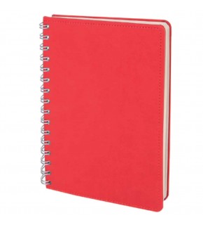 BATIKENT KIRMIZI SPİRALLİ TARİHSİZ DEFTER (15X21 CM)