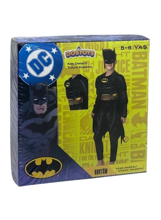 Batman Kaslı Kostüm 5-6 Yaş