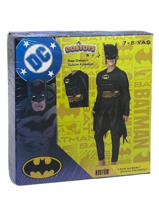 Batman Kaslı Kostüm 7-8 Yaş