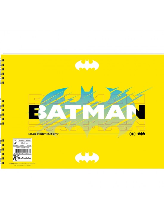 Batman Resim Defteri Spiralli 25x35 15 Yaprak 300215-09 (1 Adet)