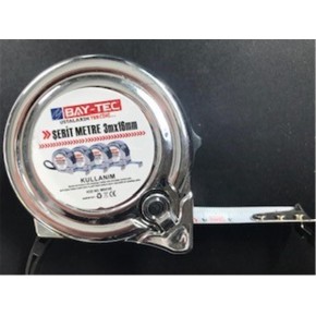 Bay-Tec Mk4145 3Mt 16MM Krom Şerit Metre