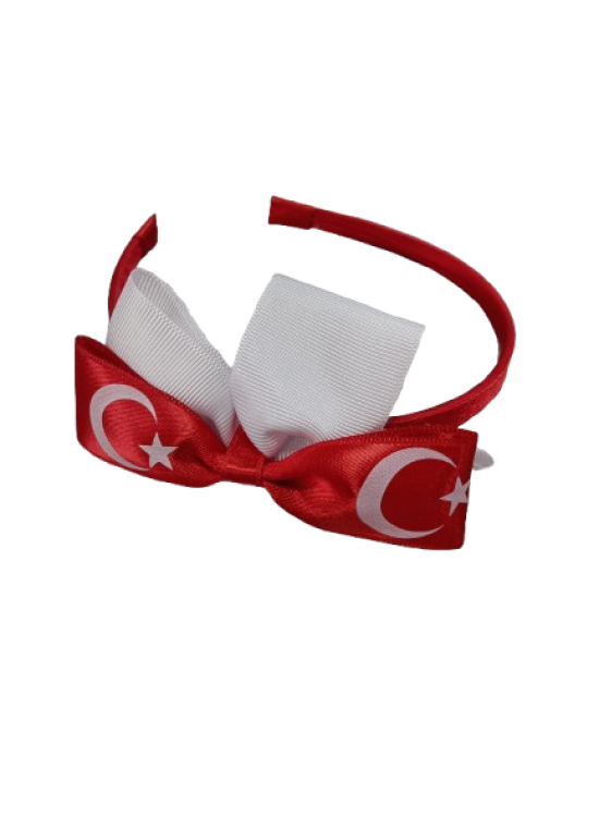 Bayraklı Atatürklü Taç (1 Adet)