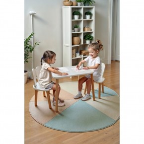 Bee Smart Beyaz Naturel 2 Sandalyeli Masa MS-11