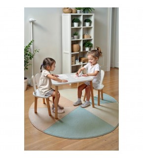 Bee Smart Beyaz Naturel 2 Sandalyeli Masa MS-11