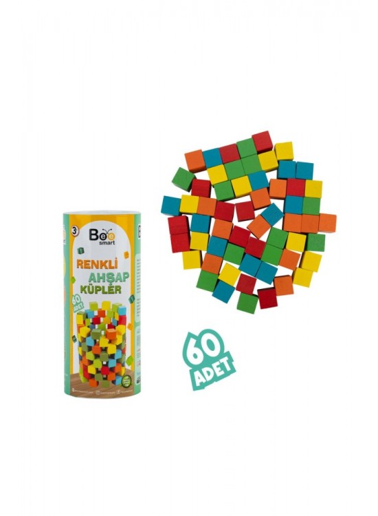 Bee Smart Renkli Ahşap Küpler BS5700