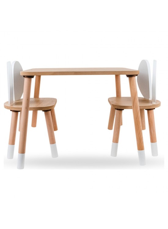 Bee Smart Safir Meşe 2 Sandalyeli Set MS-06