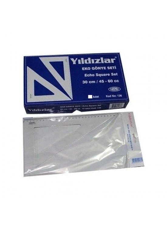 Beş Yıldızlar Eko Gönye Seti 45-60 CC 30 Cm 136 (1 Adet)