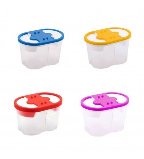 Beş Yıldızlar Fırça Temizleme Kabı (2 Bölmeli ) 163 (1 Adet)