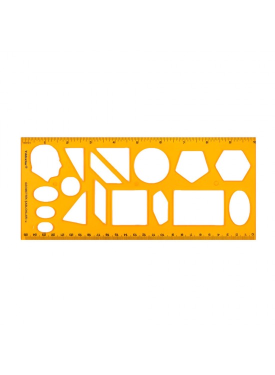 Beş Yıldızlar Geometrik Şablon Cetvel 1,25 Cm 040 (1 Adet)