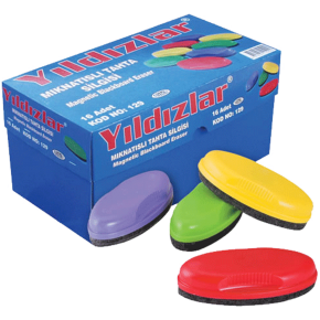 Beş Yıldızlar Mıknatıslı Tahta Silgisi (1 Adet)