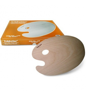 Beş Yıldızlar Tahta Oval Palet No:2 145 (1 Adet)