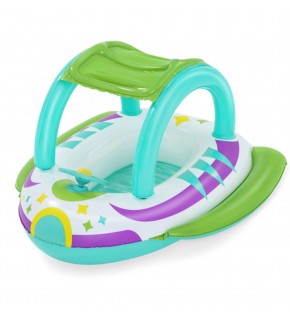 Bestway Çocuk Şişme Bot Gölgelikli Direksiyon 107x112 Cm Kzld-Bw34149