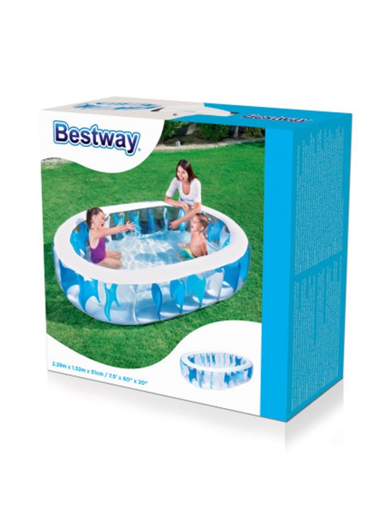 Bestway Havuz Jumbo Krıstal 229x152x51 Cm Kzld-Bw54066