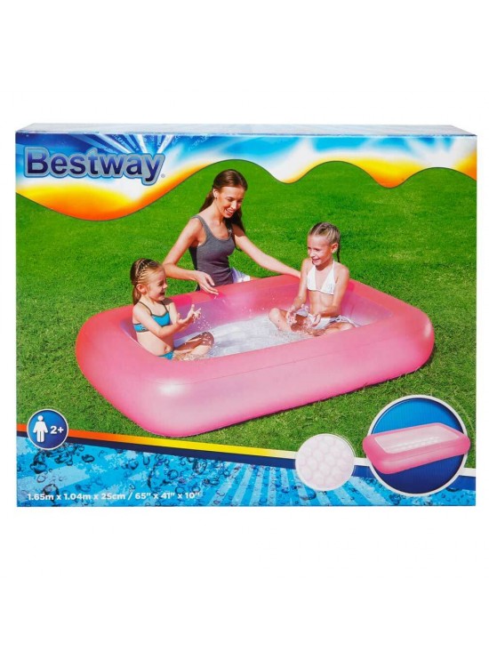 Bestway Şişme Tabanlı Dikdörtgen Havuz Renkli 165x25 Cm Kzld-Bw51115