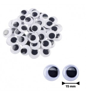 Beyaz Oynar Göz Kirpiksiz 15Mm 2000 Li
