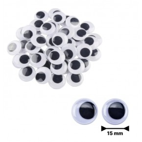Beyaz Oynar Göz Kirpiksiz 15Mm 2000 Li