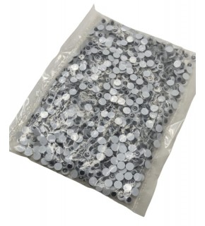 Beyaz Oynar Göz Kirpiksiz 6Mm 500 Lü