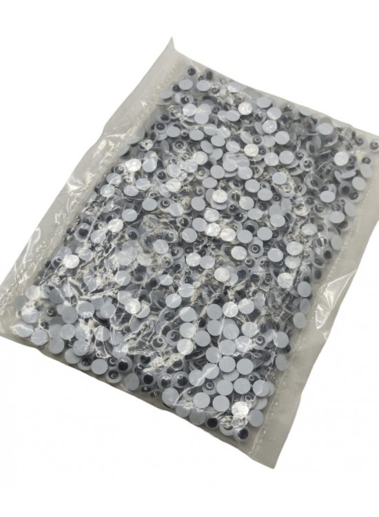 Beyaz Oynar Göz Kirpiksiz 6Mm 500 Lü