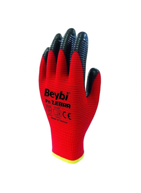 Beybi Nitril PMK PN5 Kırmzı Siyah 9 Beden 12li Paket Beybi Nitril PMK PN5 Kırmzı Siyah 9 Beden 12li Paket