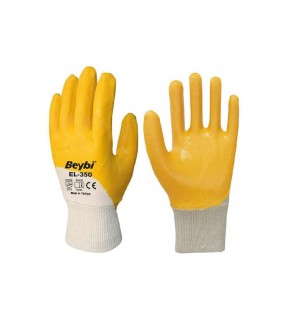 Beybi Pamuk Nitril PMK KN350 9 Beden Eldiven 12li Paket EN388 (2111X)