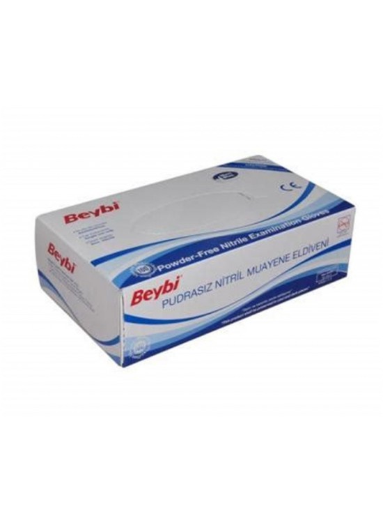 Beybi Pudrasız Nitril Mavi (S) small Beden Muayene Eldiven 100lü Paket Beybi Pudrasız Nitril Mavi (S) small Beden Muayene Eldiven 100lü Paket