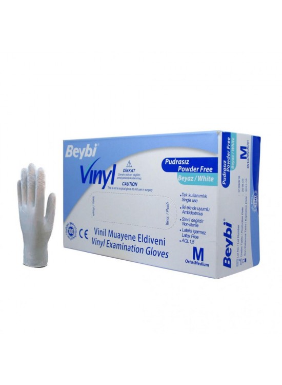 Beybi Vinill Eldiven Pudrasız Medium Beybi Vinill Eldiven Pudrasız Medium
