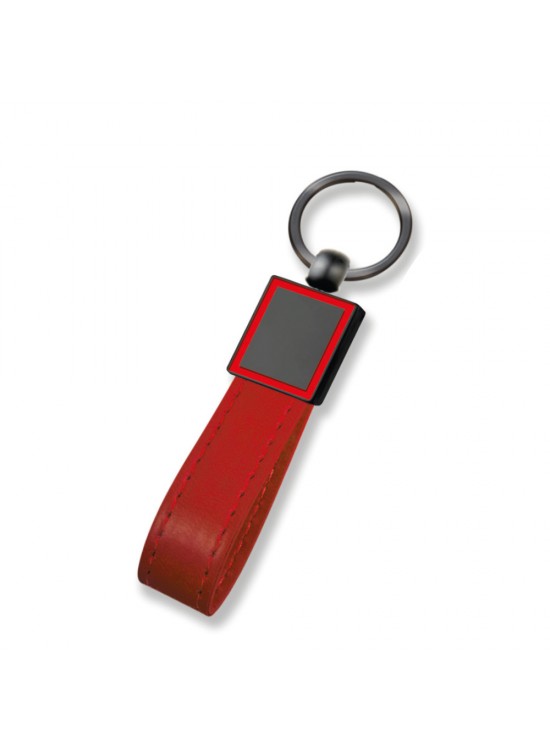 BEYSEKİ KIRMIZI METAL - DERİ ANAHTARLIK