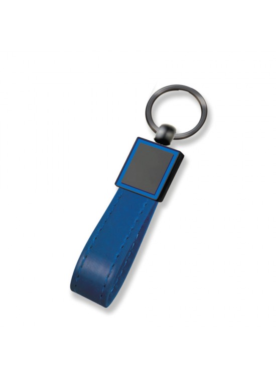 BEYSEKİ LACİVERT METAL - DERİ ANAHTARLIK