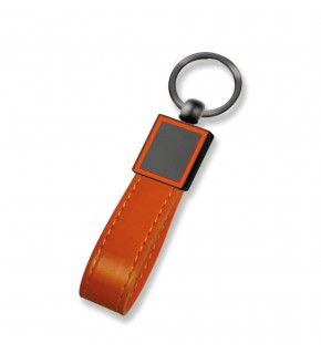 BEYSEKİ TURUNCU METAL - DERİ ANAHTARLIK