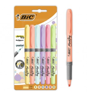 Bic Fosforlu Kalem Grip Pastel 6 LI 992561