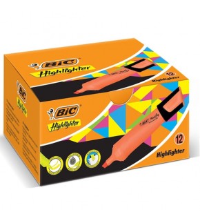 Bic Fosforlu Kalem Markıng Flat Highlıghter 12 Lİ Turuncu 968585