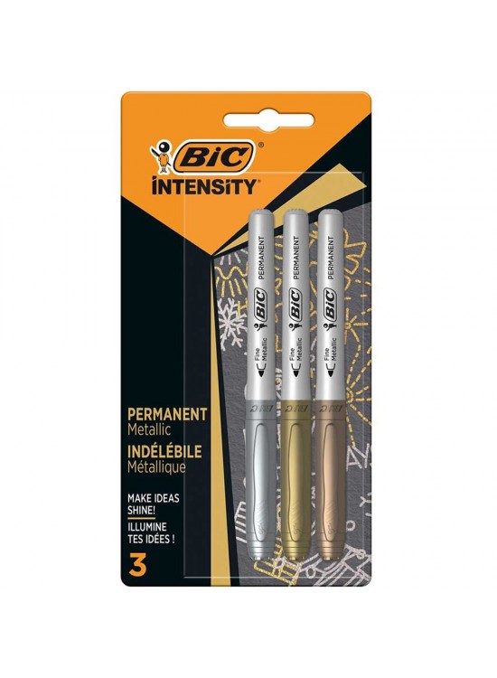 Bic Intensıty Mrker Metalic Ast Bls 3 Lü 9439054