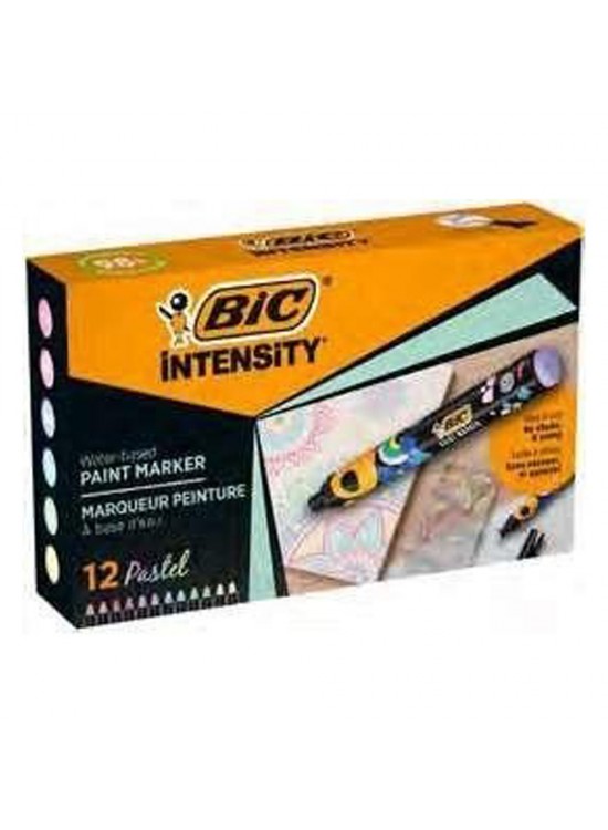 Bic Intensıty Paint Marker 12 Li Karışık Pastel