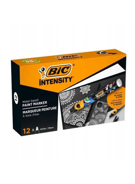 BIC INTENSITY PAINT MARKER 12Lİ BEYAZ