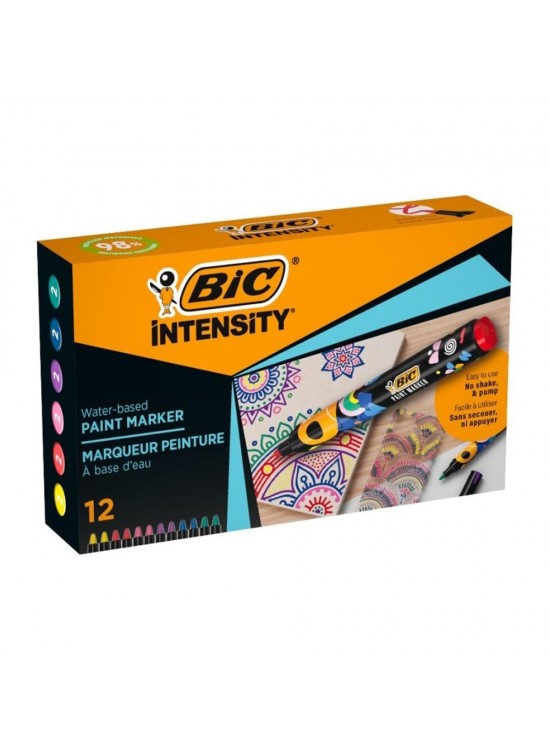 BIC INTENSITY PAINT MARKER 12Lİ KARIŞIK