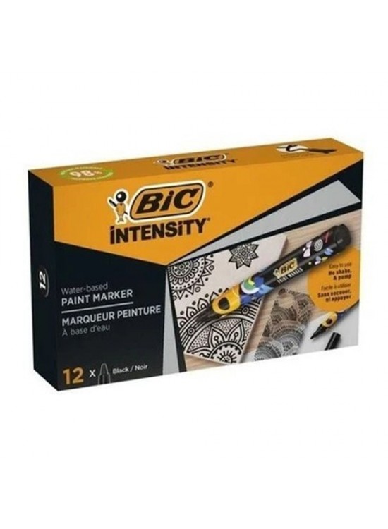 BIC INTENSITY PAINT MARKER 12Lİ SİYAH