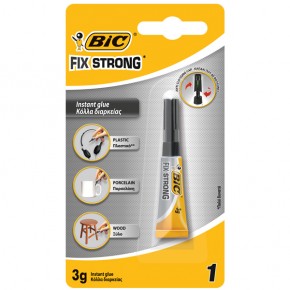 Bic Japon Yapıştırıcısı Fıx Strong Süper Güçlü 3 Gr 1 Li Blister (1 Adet)