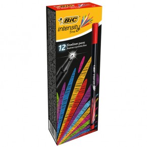 Bic Keçe Uç Kalem İnterstiy 12 Renk Kırmızı 942084