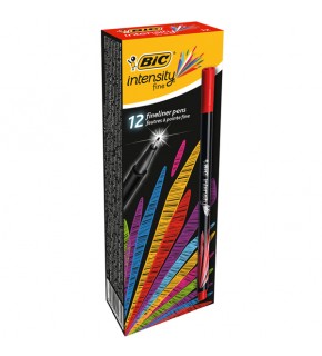 Bic Keçe Uç Kalem İnterstiy 12 Renk Kırmızı 942084