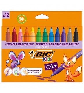 Bic Keçeli Kalem Comfort Jumbo 12 Renk 517250