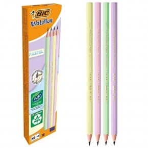 Bic Kurşun Kalem Evol Pastel  12 Lİ 518307 (1 Adet)