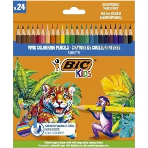 Bic Kuru Boya Kalemi Kıds Smooth 24 Renk 525787