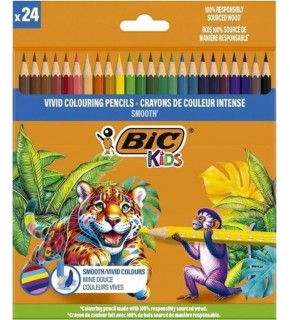 Bic Kuru Boya Kalemi Kıds Smooth 24 Renk 525787
