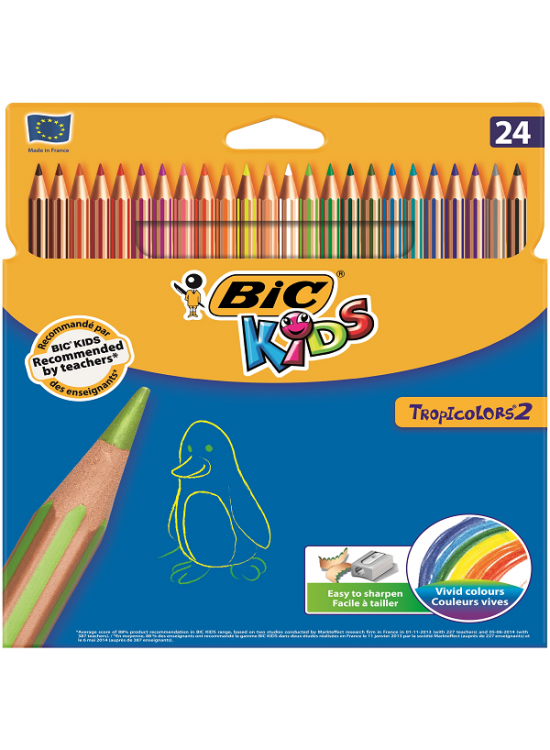 Bic Kuru Boya TropicolorS3 Tam Boy 24 LÜ 9375183