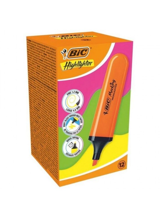 Bic Markıng Flat Hıghlıghter Turuncu (1 Adet) Bic Markıng Flat Hıghlıghter Turuncu (1 Adet)