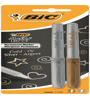 Bic Markör Altın,Gümüş Blisterli 2 Lİ 900340