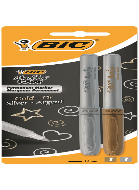 Bic Markör Altın,Gümüş Blisterli 2 Lİ 900340