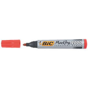 Bic Markör Permanent 1.7 MM Yuvarlak Uçlu Kırmızı 2000 03 (1 Adet)