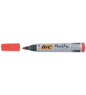 Bic Markör Permanent 1.7 MM Yuvarlak Uçlu Kırmızı 2000 03 (1 Adet)